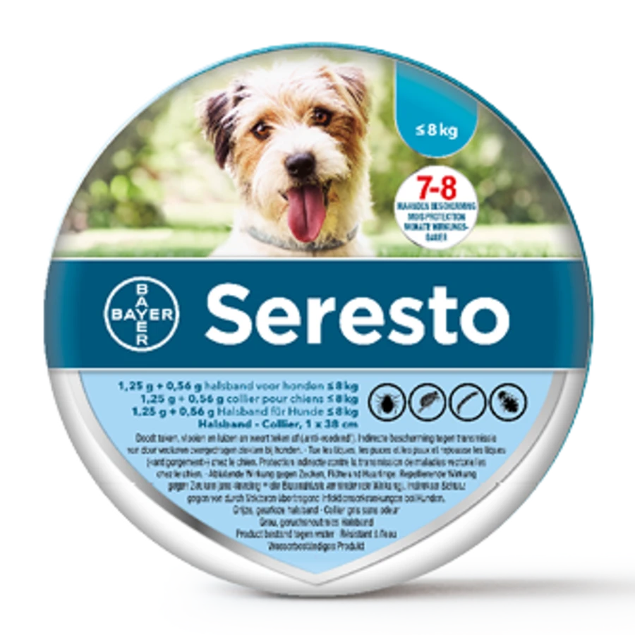 Bayer Seresto Halsband Kleine Hond (< 8kg) 3 Bayer Seresto Halsband Kleine Hond (< 8kg)