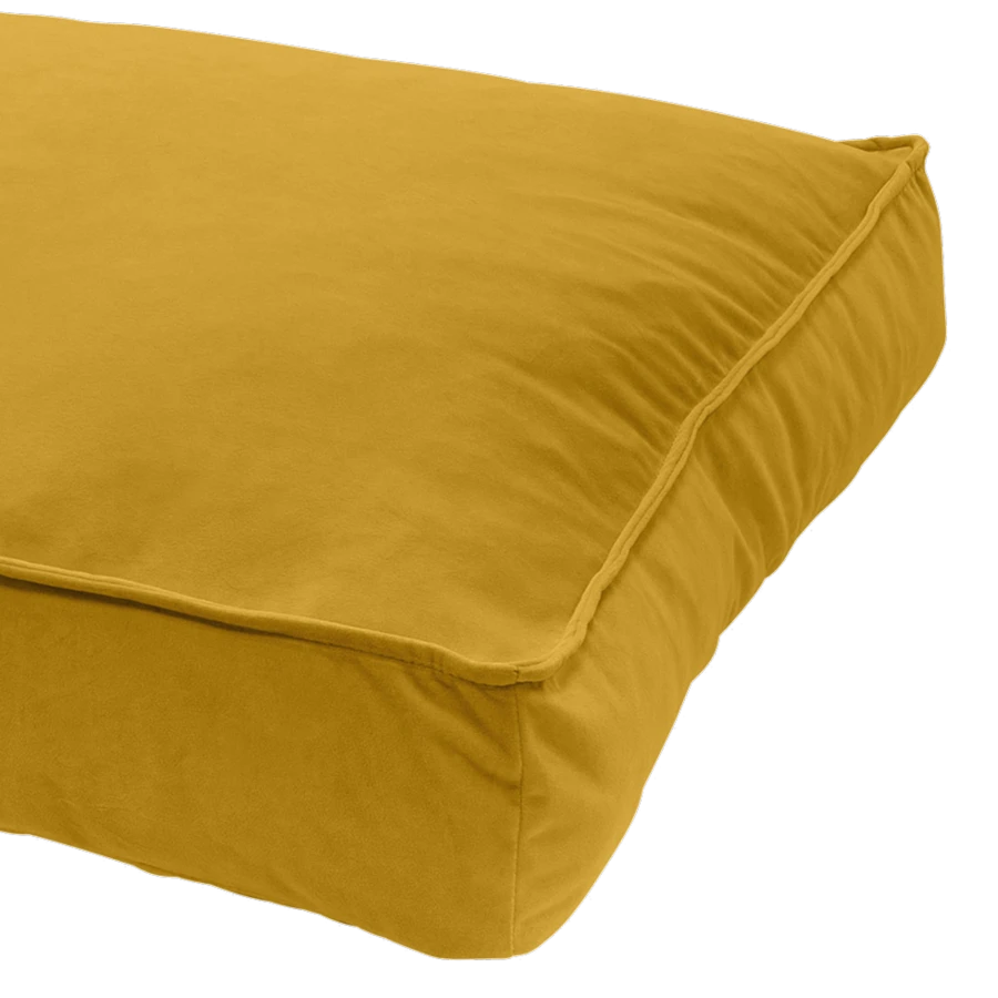 Madison Velours Lounge Cushion Geel 4 Madison Velours Lounge Cushion Geel - Afbeelding 2