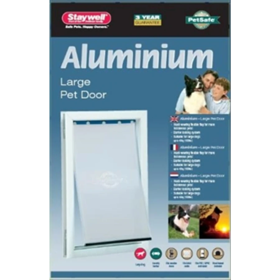 Petsafe Hondenluik Tot 45 Kg Aluminium Wit 640 3 Petsafe Hondenluik Tot 45 Kg Aluminium Wit 640