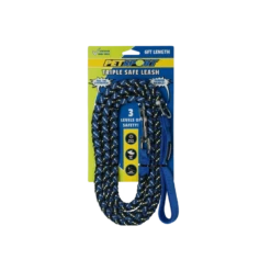 PetSport Triple Safe Leash Blauw 10 PetSport Triple Safe Leash Blauw -Hondenspullen Serie Winkel petsport triple safe leash blauw 2